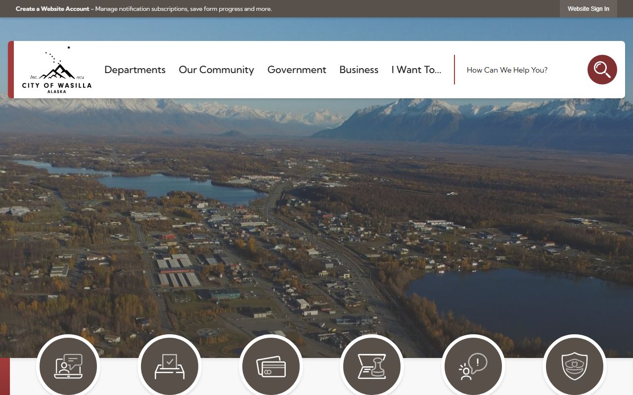 Wasilla Residents Directory view of the Wasilla City Council page
