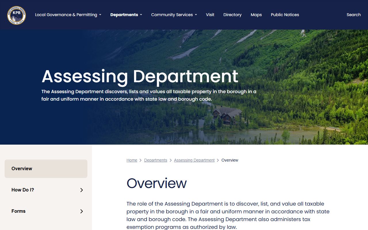Kenai Peninsula Borough Residents Directory at KPB property assessment