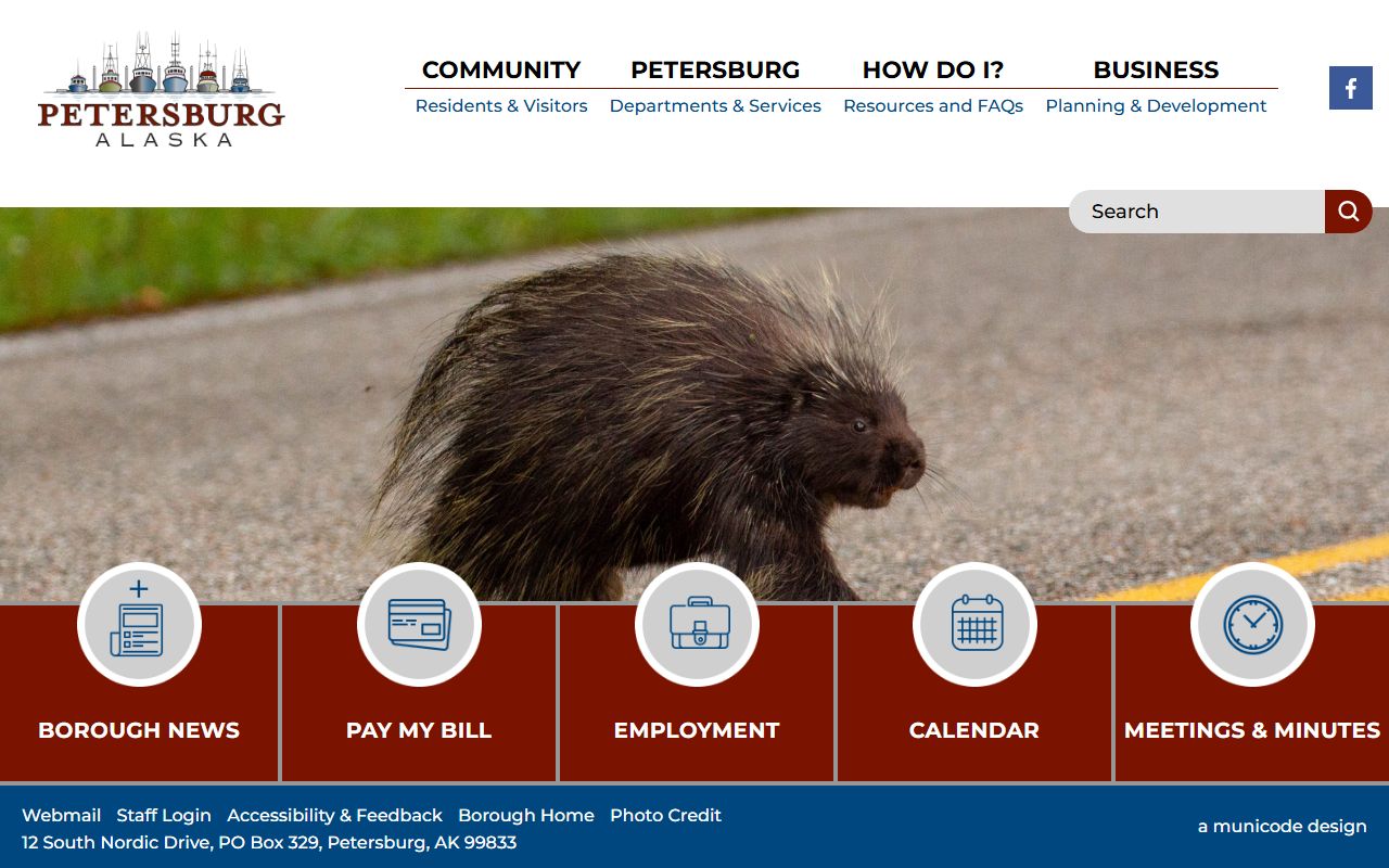 Petersburg Residents Directory view of the Petersburg Borough official website