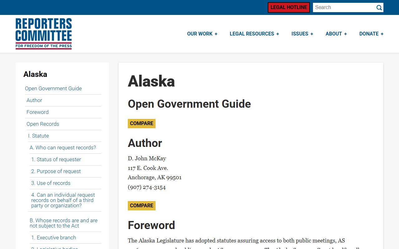 Alaska Residents Directory Alaska open government guide